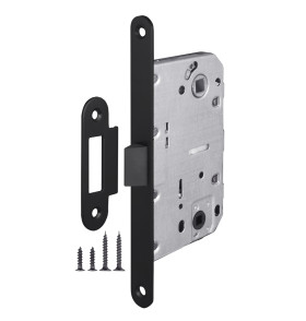 Защелка врезная PLASTLP96WC-50 BL черный