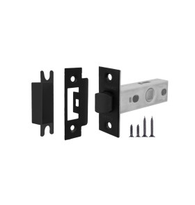 Защелка врезная PLASTP12-45-25 (P12-45) BL черный