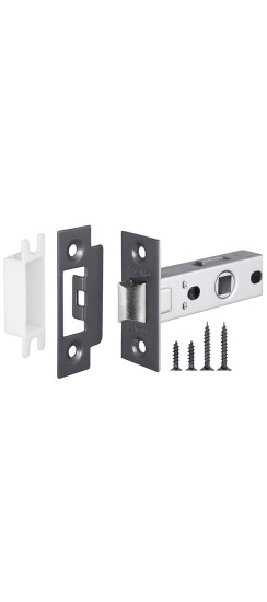 Защелка врезная METF12-45-25 (F12-45-25) GR графит | Металлическая защелка, 8 мм