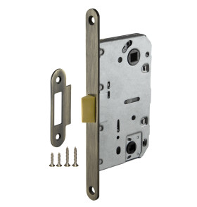 Защелка врезная PLASTLP96WC-50 AB бронза