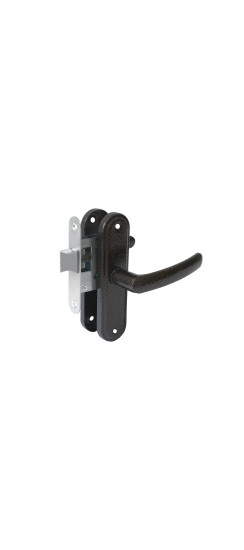 Защелка врезная ЗЩ1-45А (черный) | Сплав цинковый