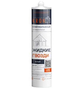 Клей монтажный Жидкие гвозди, белый