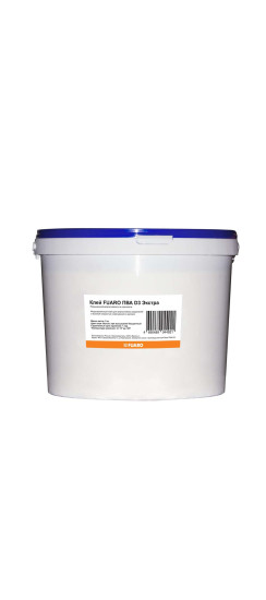 Клей Fuaro ПВА D3 Экстра повышенной влагостойкости и прочности (5 кг) | ПолиВинилАцетат