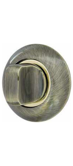 Ручка поворотная BK6.R.LD54 (BK6) AB/GP-7 бронза/золото | ZAMAK