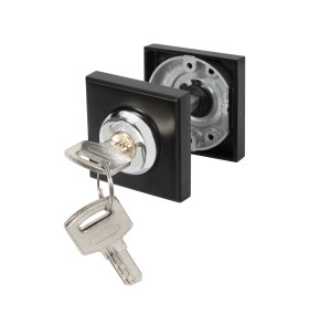 Ручка поворотная с фиксацией ключом BK6.FIX.JK BL-24 черный