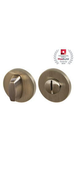 Ручка поворотная BK6.R.URS52 (WC-BOLT BK6 URS) AB-7 бронза | ZAMAK