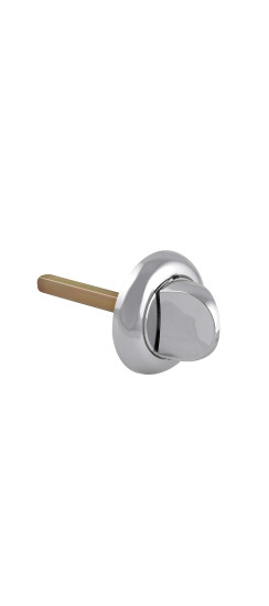 Ручка поворотная BKW8x75.R.HMR54 PLASTIC (HMR8x75) CP хром | Пластик