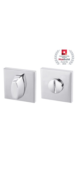 Ручка поворотная BK6.K.USS52 (WC-BOLT BK6 USS) CP-8 хром | ZAMAK