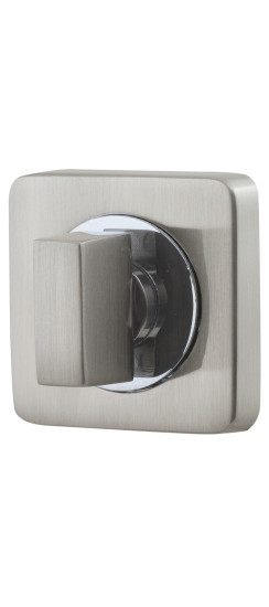 Ручка поворотная BK6.K.SQ52 (BK6/SQ) SN/CP-3 матовый никель/хром | ZAMAK, WC-комплекты