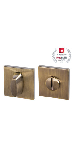 Ручка поворотная BK6.K.USS52 (WC-BOLT BK6 USS) AB-7 бронза | ZAMAK