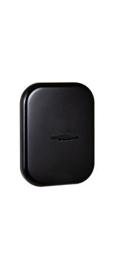 Накладка на сувальдный замок ESC.S.XL/K.486 BL (SC 486-S SQ XL) со шторкой черный (1шт.) | Сталь с нейлоновым основанием