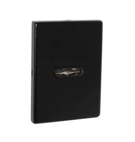 Накладка на сувальдный замок ESC.S-auto.RL/K.486 BL (ESC 486-S-auto RL) черный (1шт.)