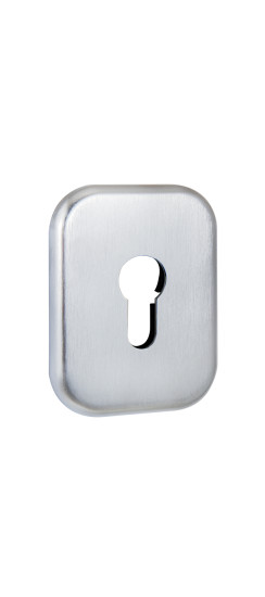 Накладка на цилиндр ESC.C.XL/K.486 (ESC 486-C SQ XL) SSC сатинированный хром (1 шт.) | Сталь с нейлоновым основанием