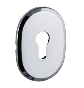 Декоративная накладка под цилиндр ESC 473 (90х65) СP ХРОМ