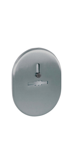 Накладка на сувальдный замок ESC.S-lift.SF/OV.476 (ESC 476) с шторкой SN мат.никель | Сталь с нейлоновым основанием