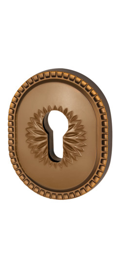 Накладка на цилиндр ESC.C.CL/OV (ET-DEC CL) BB-17 коричневая бронза | ZAMAK