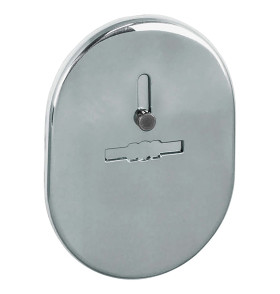 Накладка на сувальдный замок ESC.S-lift.SF/OV.476 (ESC 476) с шторкой СР хром