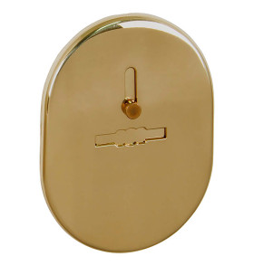 Накладка на сувальдный замок ESC.S-lift.SF/OV.476 (ESC 476) с шторкой GP латунь