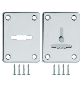 Накладка на сувальдный замок ESC.S-lift+S/K.set (ESC081/082) хром (2шт.)