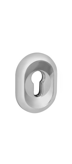 Накладка на цилиндр ESC.C/CRE/OV.12 (ESC-12C) CP хром (2шт. в уп.,отгр. по 1 шт.) | Сталь с нейлоновым основанием