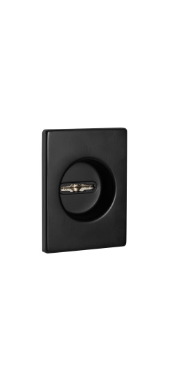 Накладка на сувальдный замок ESC.S-auto.RL/U/K.477  BL-24 черный | Сталь с нейлоновым основанием