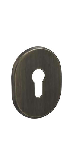 Накладка на цилиндр ESC.C.SF/OV.473 (ESC 473) AB зелёная бронза | Сталь с нейлоновым основанием, накладной