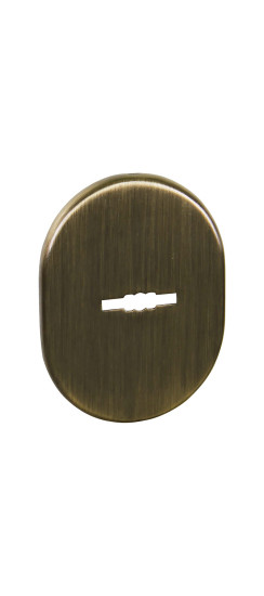 Накладка на сувальдный замок ESC.S.SF/OV.475 (ESC 475) AB зелёная бронза | Сталь с нейлоновым основанием