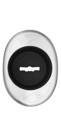 Накладка на сувальдный замок, вогнутая 95.344 (аналог 95.244)/проф10 (ХРОМ), 1 шт | Латунь