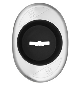 Накладка на сувальдный замок, вогнутая 95.344 (аналог 95.244)/проф10 (ХРОМ), 1 шт