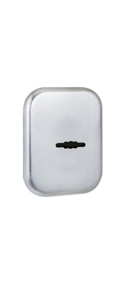 Накладка на сувальдный замок ESC.S.XL/K.486SSC (SC 486-S SQ XL) со шторкой сатинированный хром (1шт) | Сталь с нейлоновым основанием