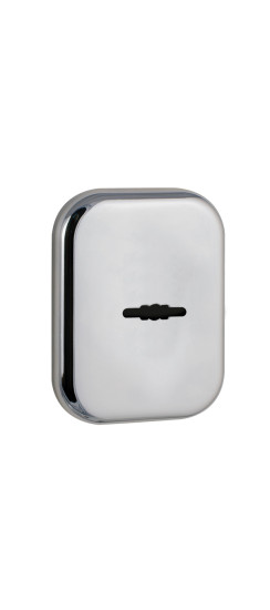 Накладка на сувальдный замок ESC.S.XL/K.486 CP (SC 486-S SQ XL) со шторкой хром (1шт.) | Сталь с нейлоновым основанием