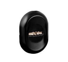 Накладка на сувальдный замок ESC.S-auto/CRE/OV.13 (ESC-13S) с автомат. шторками BL черный (1шт.)