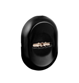 Накладка на сувальдный замок ESC.S-auto/CRE/OV.13 (ESC-13S) с автомат. шторками BL черный (1шт.)