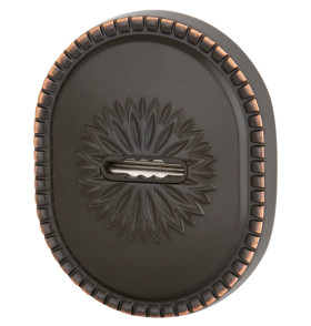 Накладка на сувальдный замок ESC.S-auto.CL/OV (PS-DEC CL) ABL-18 темная медь