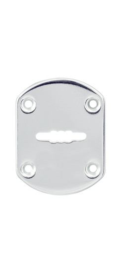 Декоративная накладка ESC021/0-SS (нержавейка) на сув. замок без шторки (1 шт.) тех.упак. | Нержавеющая сталь