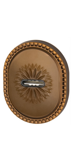 Накладка на сувальдный замок ESC.S-auto.CL/OV (PS-DEC CL) BB-17 коричневая бронза | ZAMAK