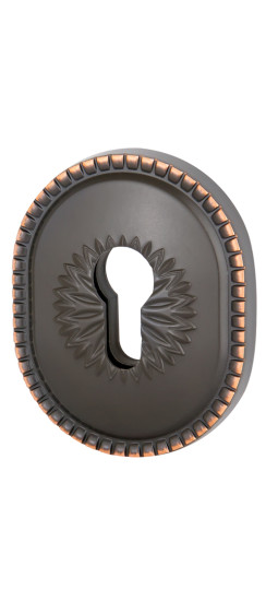 Накладка на цилиндр ESC.C.CL/OV (ET-DEC CL) ABL-18 темная медь | ZAMAK