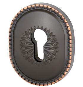 Накладка на цилиндр ESC.C.CL/OV (ET-DEC CL) ABL-18 темная медь