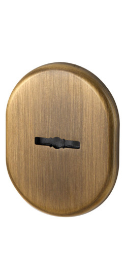 Декоративная накладка на сувальдный замок со шторкой PS-DEC CT (ATC Protector 1) AB-77 Бронза | Латунь