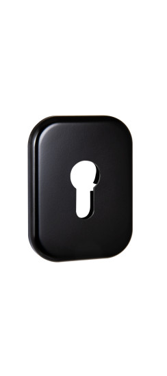 Накладка на цилиндр ESC.C.XL/K.486 (ESC 486-C SQ XL) BL черный (1 шт.) | Сталь с нейлоновым основанием