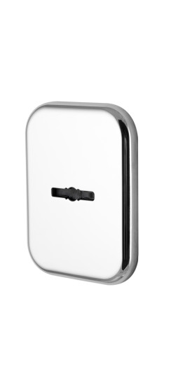 Декоратив. Квадратная накл. на сувальдный замок со шторкой PS-DEC SQ CT (ATC Protector 1) CP-8 Хром | ZAMAK