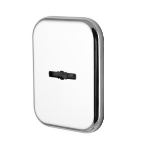 Декоратив. Квадратная накл. на сувальдный замок со шторкой PS-DEC SQ CT (ATC Protector 1) CP-8 Хром