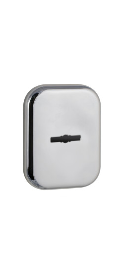 Накладка на сувальдный замок ESC.S-auto.TRD/K.486-S с автомат. шторками CP-8 хром (1шт.) | Сталь с нейлоновым основанием