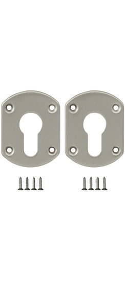 Накладка на цилиндр ESC.C+C/OV.set (ESC031) SN мат.никель (2шт.) | Сталь