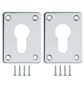 Накладка на цилиндр ESC.C+C/K.set (ESC083) CP хром (2шт.)