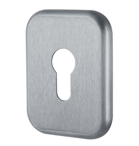 Декоративная Квадратная накладка на цилиндр ET-DEC SQ (ATC Protector 1) SC-14 Матовый хром