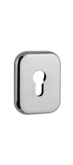 Накладка на цилиндр ESC.C.XL/K.486 (ESC 486-C SQ XL) CP хром (1 шт.) | Сталь с нейлоновым основанием