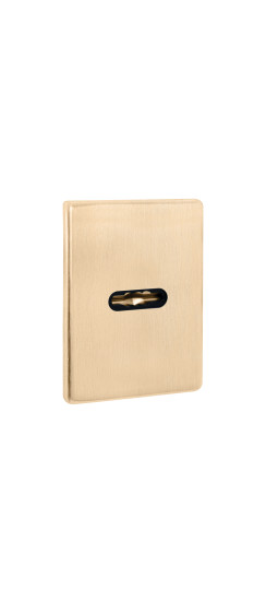 Накладка на сувальдный замок ESC.S-auto.RL/K.486 (ESC 486-S.auto RL) SSG сатинированное золото (1шт) | Сталь с нейлоновым основанием