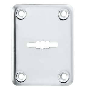 Декоративная накладка ESC081/0-SS (нержавейка) на сув. замок без шторки (1 шт.) тех.упак.