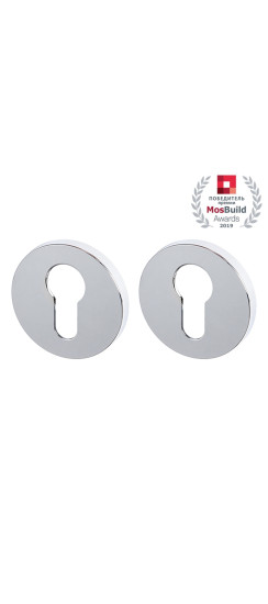 Накладка под цилиндр ET.R.URS52 (ET URS) CP-8 хром | ZAMAK